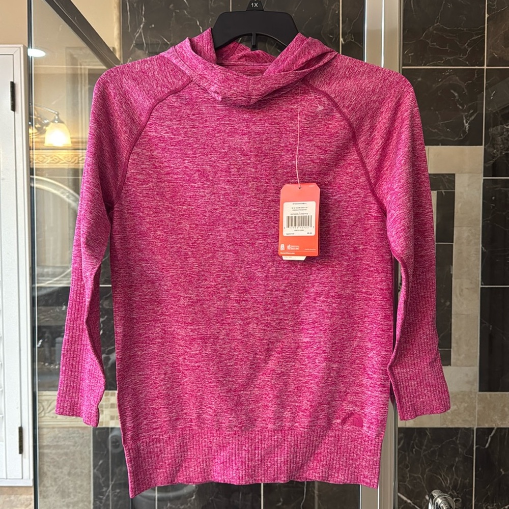 The North Face pink blouse, size L, NWT